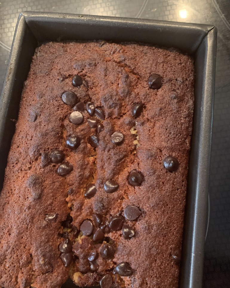 Chocolate Chip Banana Bread by Skyler Bouchard (@diningwithskyler)