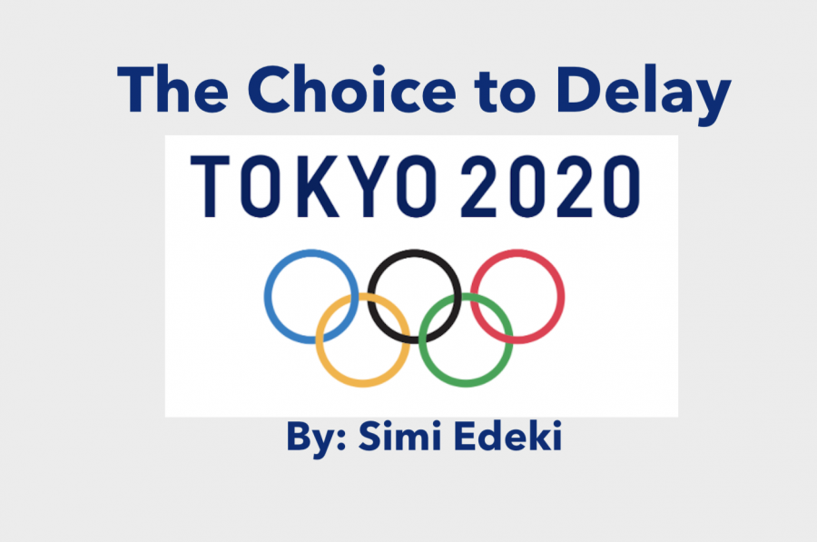 The Choice to Delay the Tokyo 2020 Olympics by Simi Edeki 
Graphic By: Lauren Raziano 