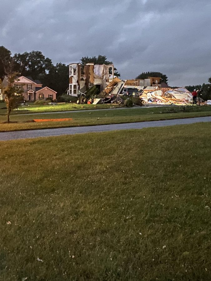 Houses destroyed by tornado in Mullica Hill, New Jersey