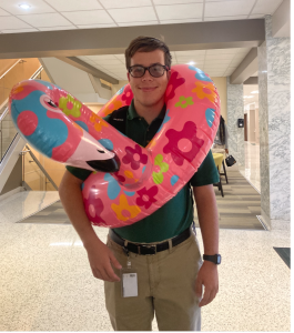 Alex Bogey struts his style in the beginning of his senior year.